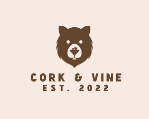 Cocktail Bar Bear logo design