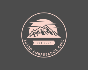 Mountain Hiking Brand logo design