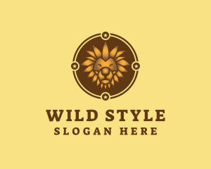 Wild Lion Animal logo design