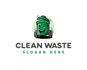 Trash garbage Junk Mascot logo