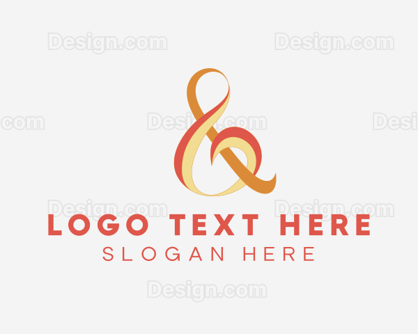 Fashion Ampersand Calligraphy Logo