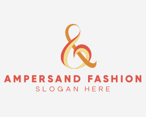 Fashion Ampersand Calligraphy logo design