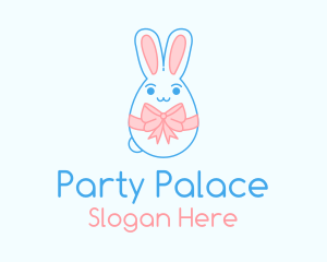 Easter Bunny Ribbon logo design