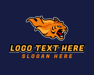 Gamer Flaming Tiger logo