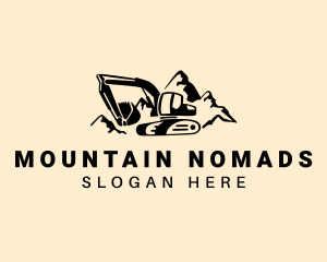 Mountain Excavation Machinery logo design