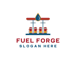 Fuel Gas Station logo design