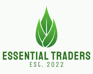 Leaf Essential Oil logo design