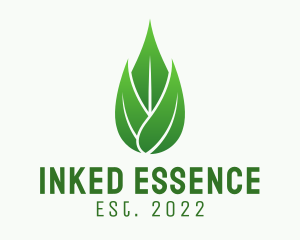 Leaf Essential Oil logo design