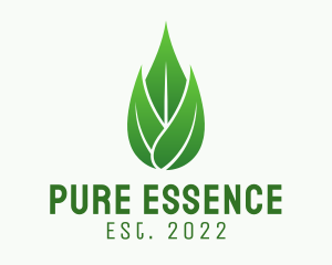 Leaf Essential Oil logo design