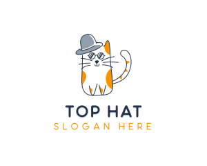 Cat Feline Pet logo design