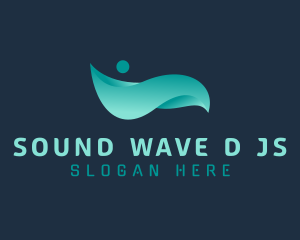 Gradient Wave Agency logo design