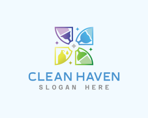 Housekeeping Sanitary Cleaning logo design