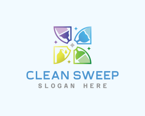 Housekeeping Sanitary Cleaning logo design