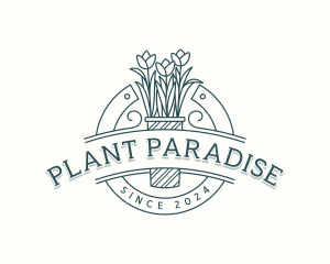 Garden Flower Planting logo design