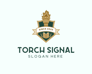 University Book Torch logo