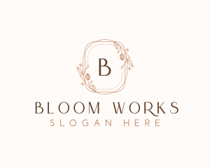 Elegant Floral Bloom logo design