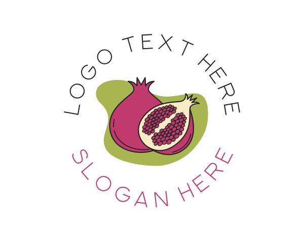 Pomegranate logo example 2