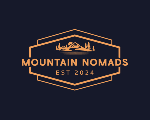 Mountain Landscape Travel logo design