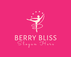 Elegant Ballet Gymnast logo design