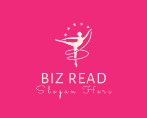 Elegant Ballet Gymnast logo design