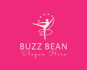 Elegant Ballet Gymnast logo design