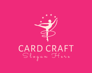 Elegant Ballet Gymnast logo design