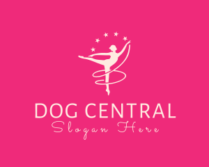 Elegant Ballet Gymnast logo design