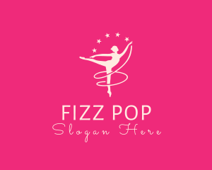 Elegant Ballet Gymnast logo design