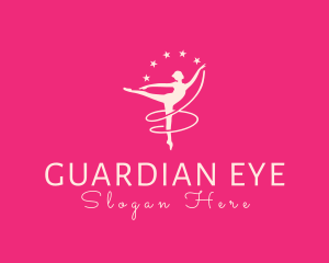 Elegant Ballet Gymnast logo design