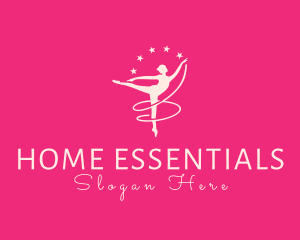 Elegant Ballet Gymnast logo design