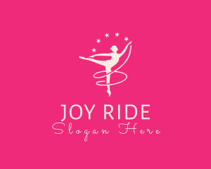 Elegant Ballet Gymnast logo design