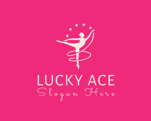 Elegant Ballet Gymnast logo design