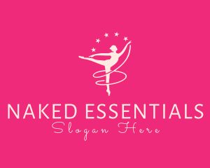 Elegant Ballet Gymnast logo design