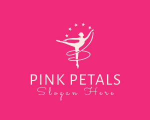 Elegant Ballet Gymnast logo design