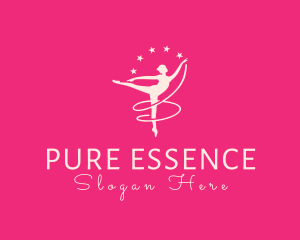 Elegant Ballet Gymnast logo design