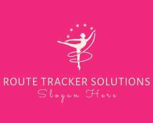 Elegant Ballet Gymnast logo design