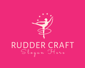 Elegant Ballet Gymnast logo design