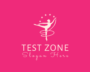 Elegant Ballet Gymnast logo design