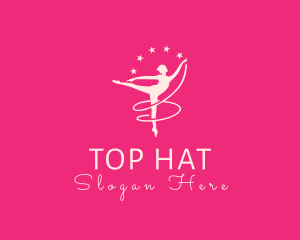 Elegant Ballet Gymnast logo design