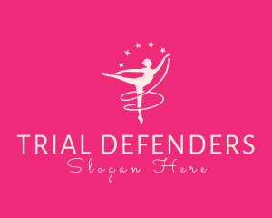 Elegant Ballet Gymnast logo design