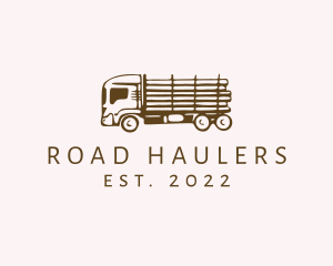 Lumber Truck Automobile logo design