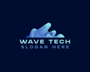 Wave Multimedia Digital logo design