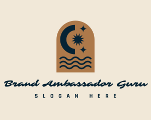 Cosmic Beach Wellness logo design