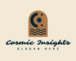 Cosmic Beach Wellness logo design