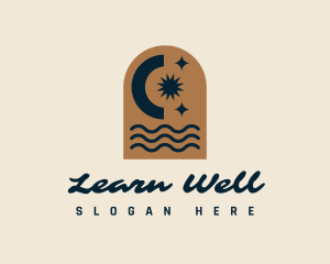 Cosmic Beach Wellness logo design