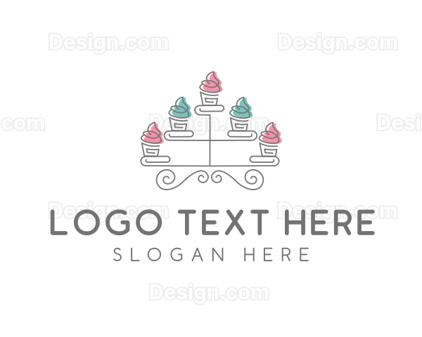 Cupcake Pastry Baking Logo