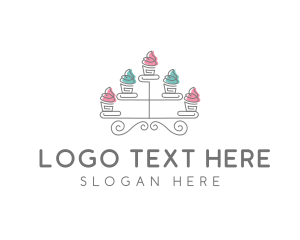 Cupcake Pastry Baking logo