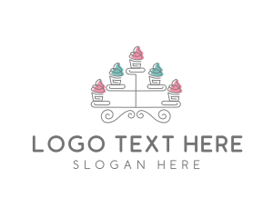 Cupcake Pastry Baking Logo