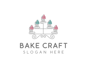 Cupcake Pastry Baking logo design