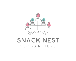 Cupcake Pastry Baking logo design